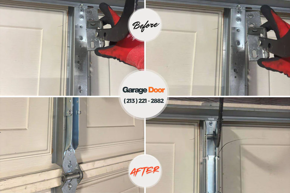 Before and after: garage door repair San Tan Valley, AZ